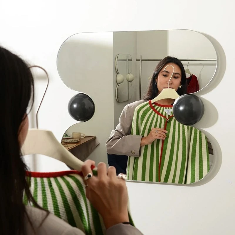 Bathroom mirror, bathroom wall-mounted makeup mirror, European-style entrance decorative mirror, dresser makeup mirror
Bathroom mirror, bathroom wall-mounted makeup mirror, European-style entrance decorative mirror, dresser makeup mirror