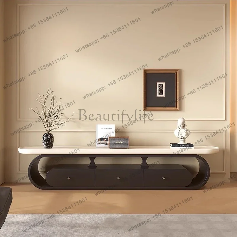 Minimalist Modern Tv Table Trendy Cream Style European Aesthetic Tv Stand Elegant Display Mueble De Sala Modernos Home Furniture
Minimalist Modern Tv Table Trendy Cream Style European Aesthetic Tv Stand Elegant Display Mueble De Sala Modernos Home Furniture