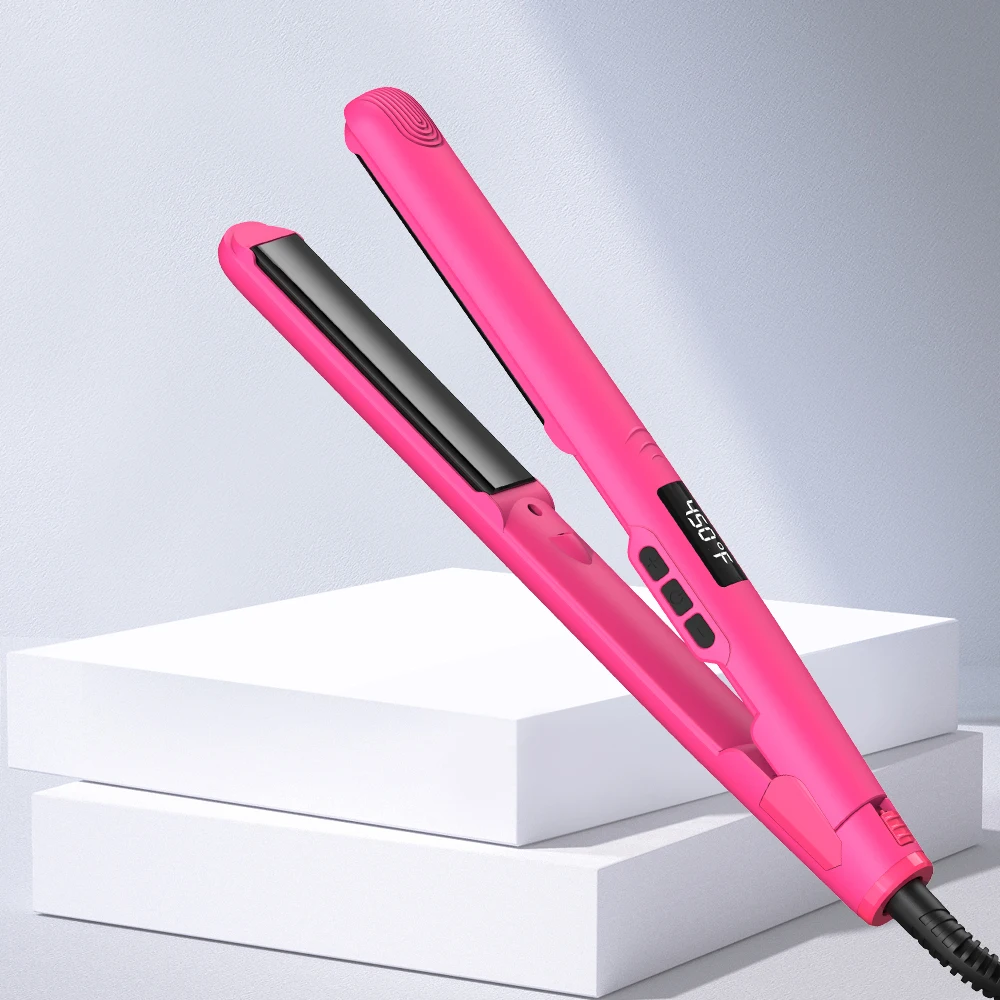 SMET Custom Hair Straightener Flat Iron Best Professional Electric with LCD Display Titanium Negative Ion Function Private Label
SMET Custom Hair Straightener Flat Iron Best Professional Electric with LCD Display Titanium Negative Ion Function Private Label