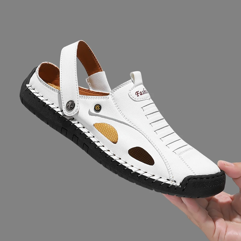 Genuine Leather Men's Sandals Soft Comfor Men Slippers Summer Outdoor Beach Shoes Designer High Quality Men Casual Shoes
Genuine Leather Men's Sandals Soft Comfor Men Slippers Summer Outdoor Beach Shoes Designer High Quality Men Casual Shoes