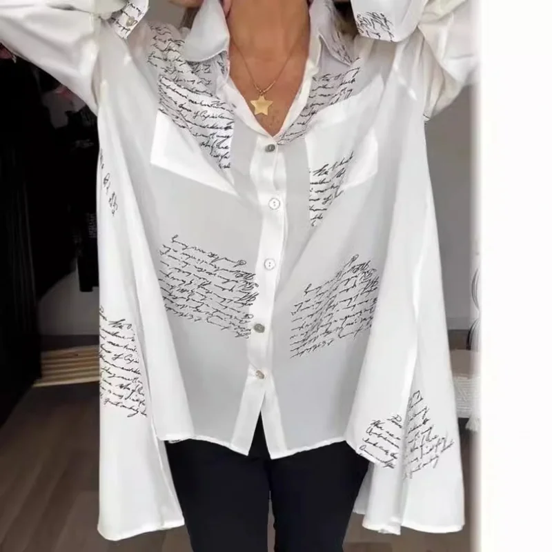 2025Popular European and American New Women's Spring Clothing Hot Summer Fashion Printed Shirt Women
2025Popular European and American New Women's Spring Clothing Hot Summer Fashion Printed Shirt Women