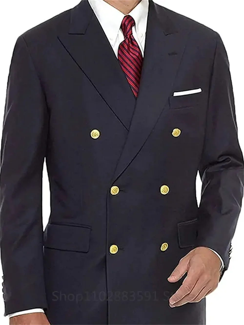 Navy Blue 1Pieces Wedding Blazer Men Gentleman Suit Jacket Gold Buttons Casual Slim Fit Double Breasted Business Male Only Blaze
Navy Blue 1Pieces Wedding Blazer Men Gentleman Suit Jacket Gold Buttons Casual Slim Fit Double Breasted Business Male Only Blaze