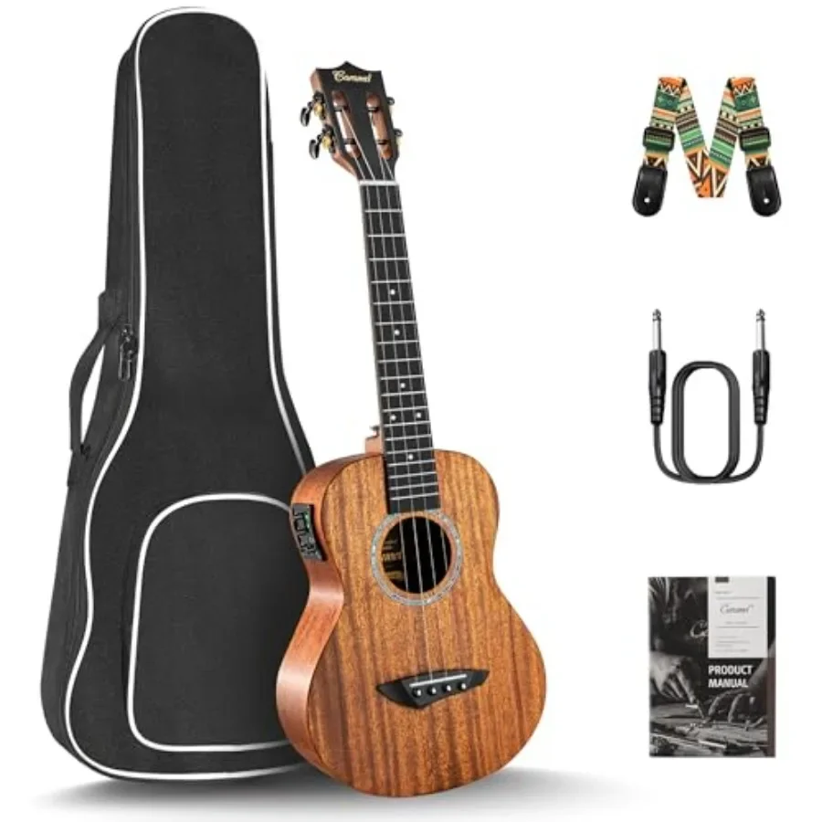 26 inch CT402 all solid mahogany tenor ukulele with LCD color display for beginners, electric uke starter pack including gig ba
26 inch CT402 all solid mahogany tenor ukulele with LCD color display for beginners, electric uke starter pack including gig ba