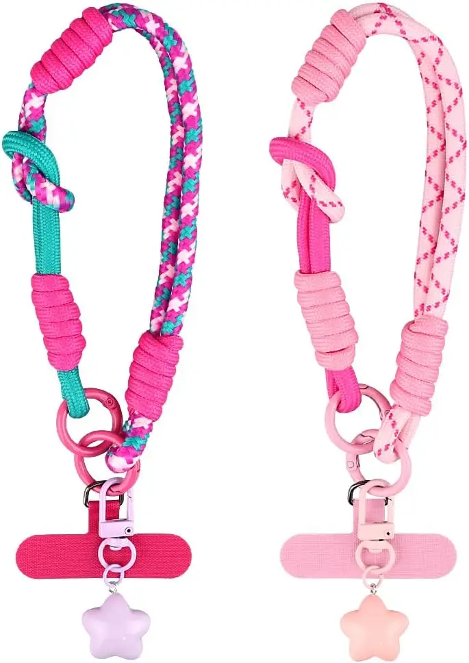 Pink Braided Phone Strap with Star Charm, Adjustable Wristlet for Phone Case, Cute Camera Lanyard & Bag Pendant
Pink Braided Phone Strap with Star Charm, Adjustable Wristlet for Phone Case, Cute Camera Lanyard & Bag Pendant