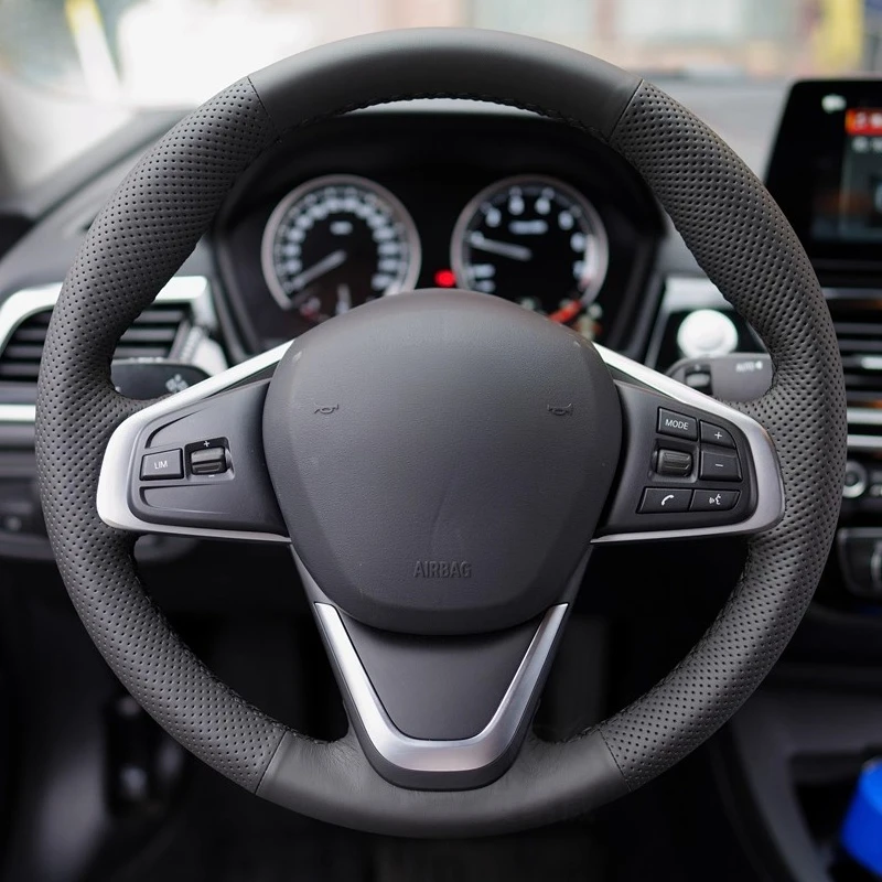 Hand-Stitched Non-slip Breathable Durable Nappa Leather Steering Wheel Cover For BMW 1 Series X3 Car Interior Accessory
Hand-Stitched Non-slip Breathable Durable Nappa Leather Steering Wheel Cover For BMW 1 Series X3 Car Interior Accessory