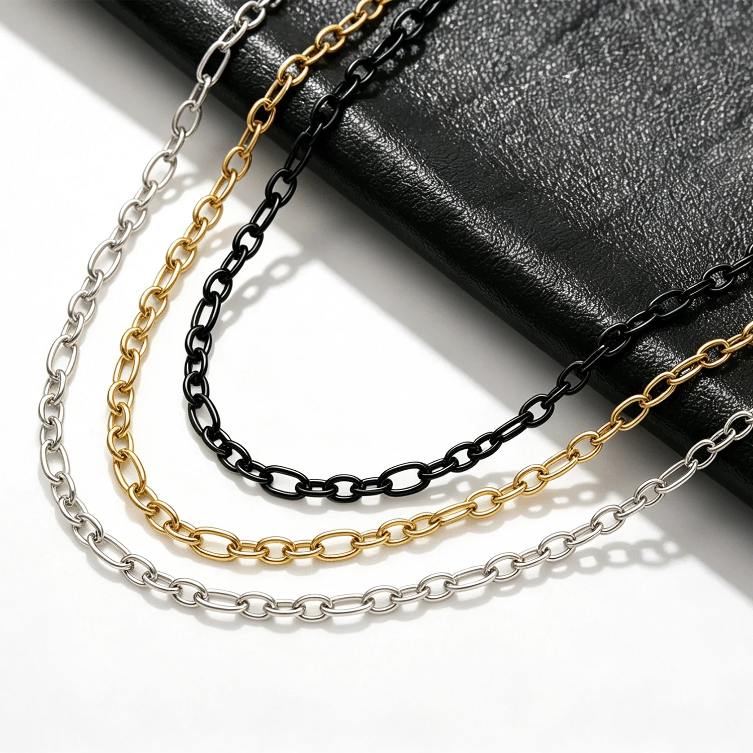 Hot Sale Stainless Steel Gold Color Figaro Chain waterproof Men And Women High Quality Fashion Jewelry Wholesale
Hot Sale Stainless Steel Gold Color Figaro Chain waterproof Men And Women High Quality Fashion Jewelry Wholesale