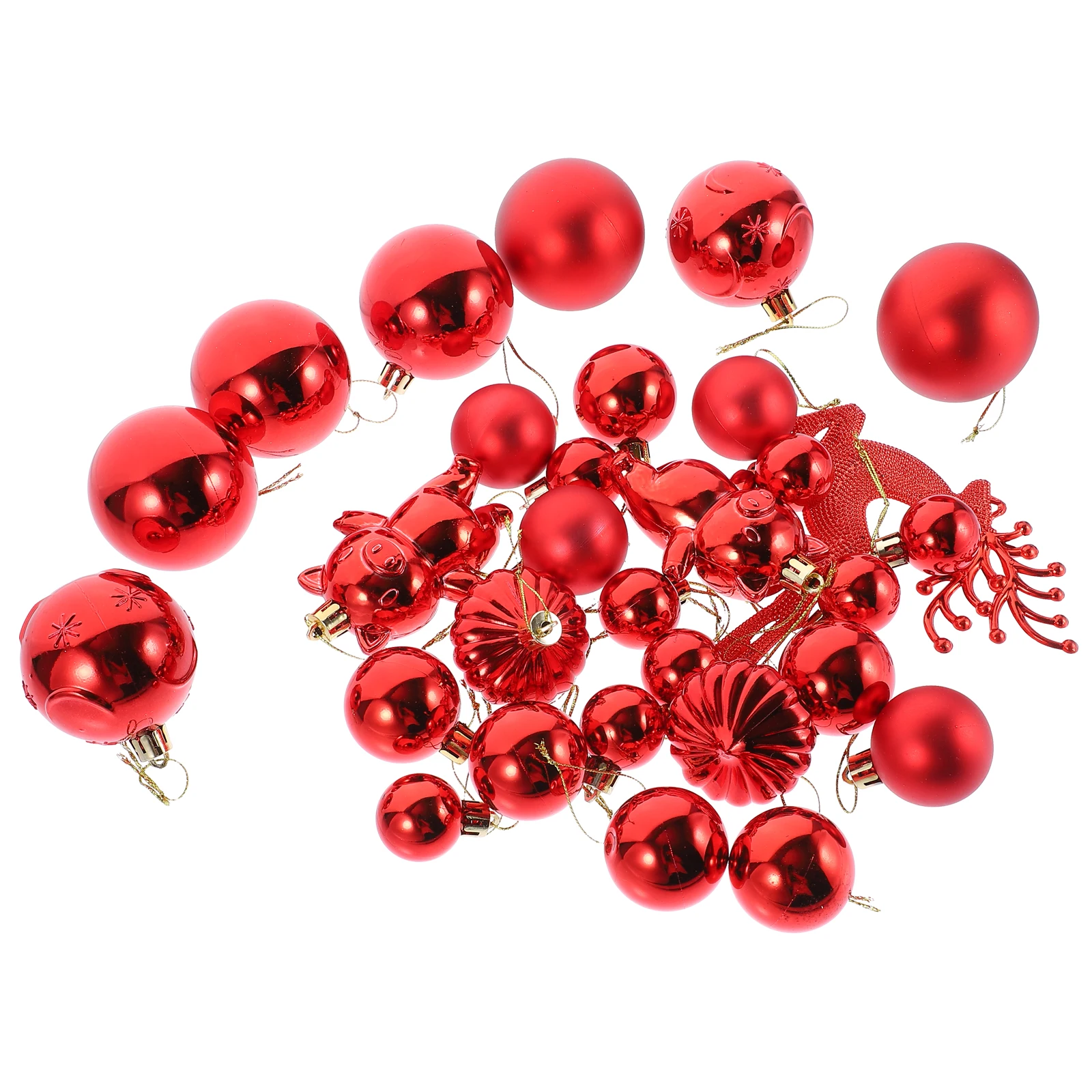 30 Pcs Bright Balls Christmas Decorations Red Hanging naments for Tree Party DIY Projects Accessories Christmas Balls
30 Pcs Bright Balls Christmas Decorations Red Hanging naments for Tree Party DIY Projects Accessories Christmas Balls