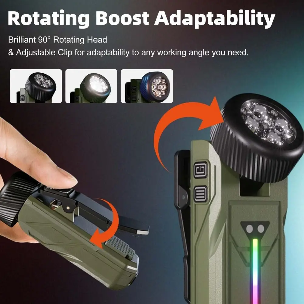 680LM Brightness Rechargeable LED Flashlight Waterproof Design USB Rechargeable EDC Clip Flashlight 4 Modes Gesture Sensing
680LM Brightness Rechargeable LED Flashlight Waterproof Design USB Rechargeable EDC Clip Flashlight 4 Modes Gesture Sensing