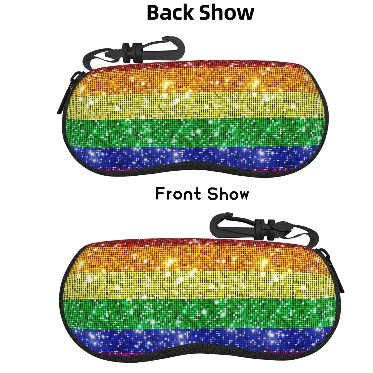 Faux Glitter Rainbow Pride Flag LGBT Gay Lesbian Shell Glasses Case Protector Sunglasses Box Women Men Soft Eyeglasses Bag Pouch
Faux Glitter Rainbow Pride Flag LGBT Gay Lesbian Shell Glasses Case Protector Sunglasses Box Women Men Soft Eyeglasses Bag Pouch