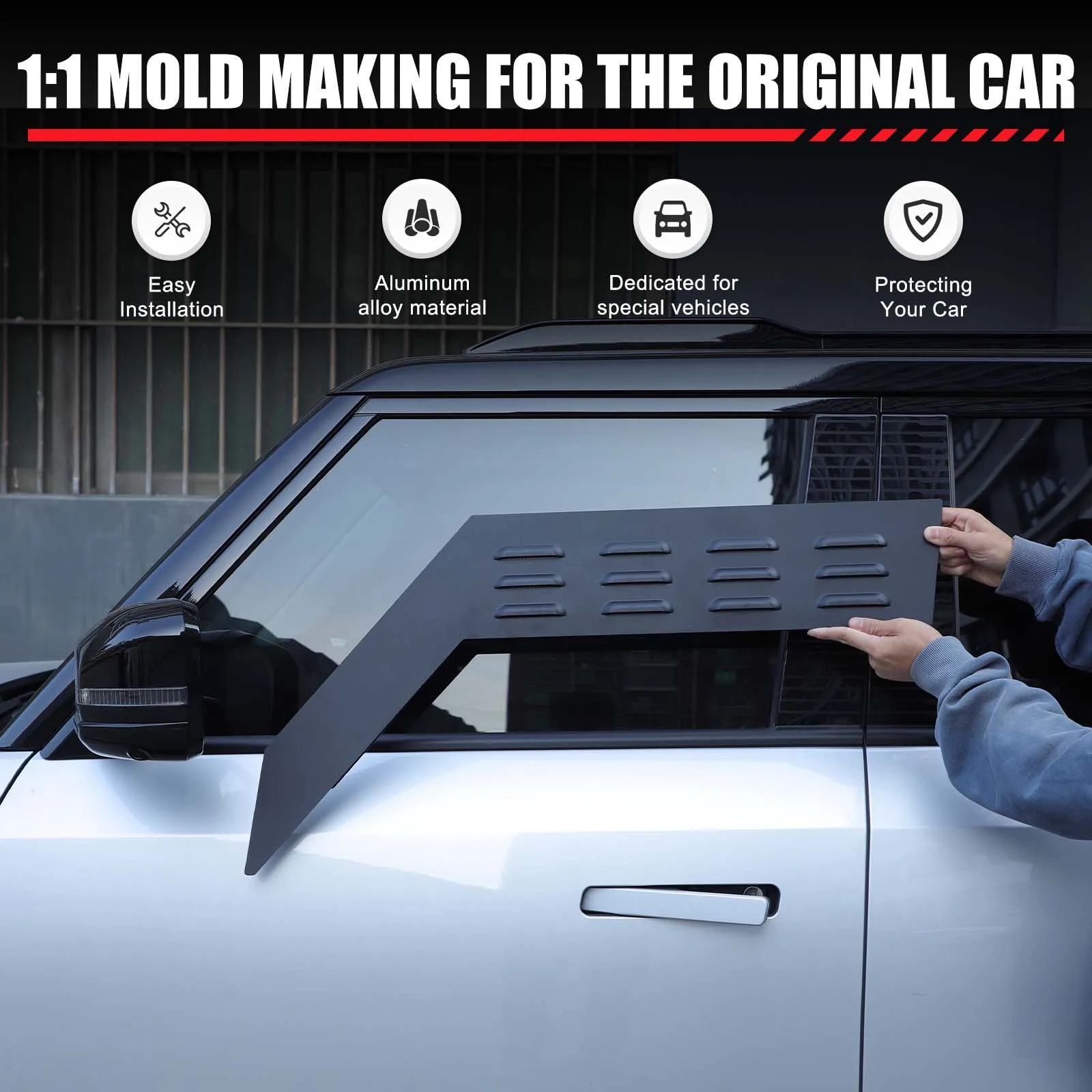 For Chery Jaecoo 6 J6 ICAR 03 2024-2025 Aluminum Alloy Black Car Front Window Ventilation Blinds Panel Car Accessories
For Chery Jaecoo 6 J6 ICAR 03 2024-2025 Aluminum Alloy Black Car Front Window Ventilation Blinds Panel Car Accessories