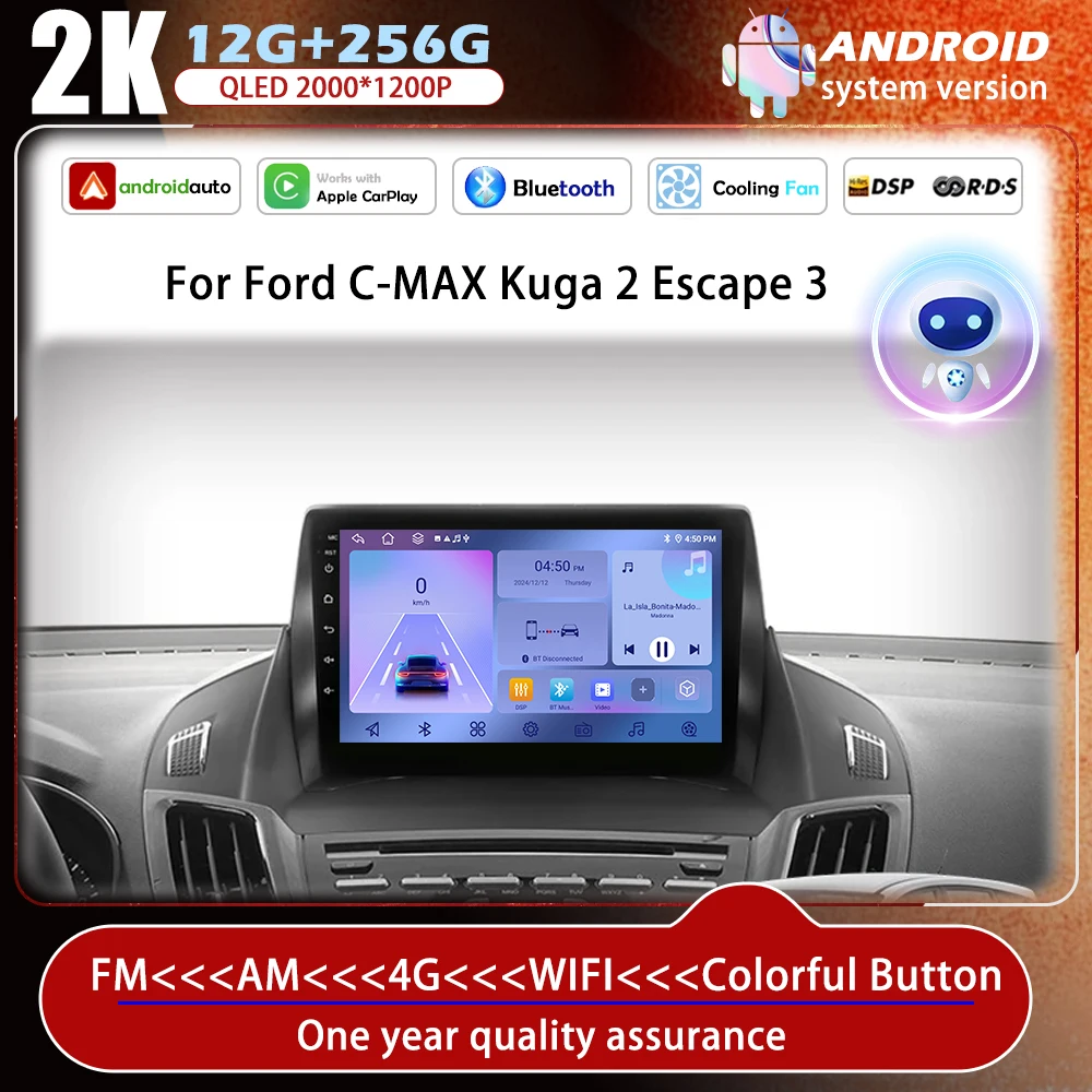 Android 14 Carplay For Ford Kuga 2 Escape 3 2012 - 2019 Car Radio Multimedia Video Player Navigation GPS No 2din 2 din dvd
Android 14 Carplay For Ford Kuga 2 Escape 3 2012 - 2019 Car Radio Multimedia Video Player Navigation GPS No 2din 2 din dvd