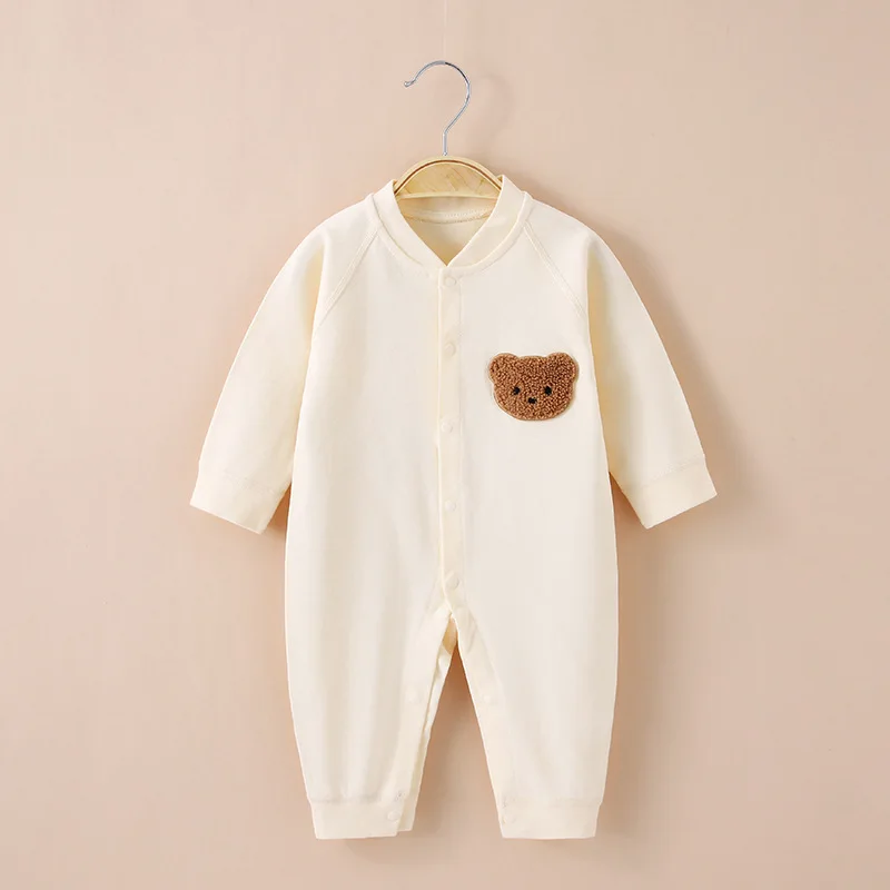 Spring Autumn Pure Cotton Long Sve Baby Rer Spwear Cartoon Newborn Clothes Cling Suit Bonel Baby Gown
Spring Autumn Pure Cotton Long Sve Baby Rer Spwear Cartoon Newborn Clothes Cling Suit Bonel Baby Gown