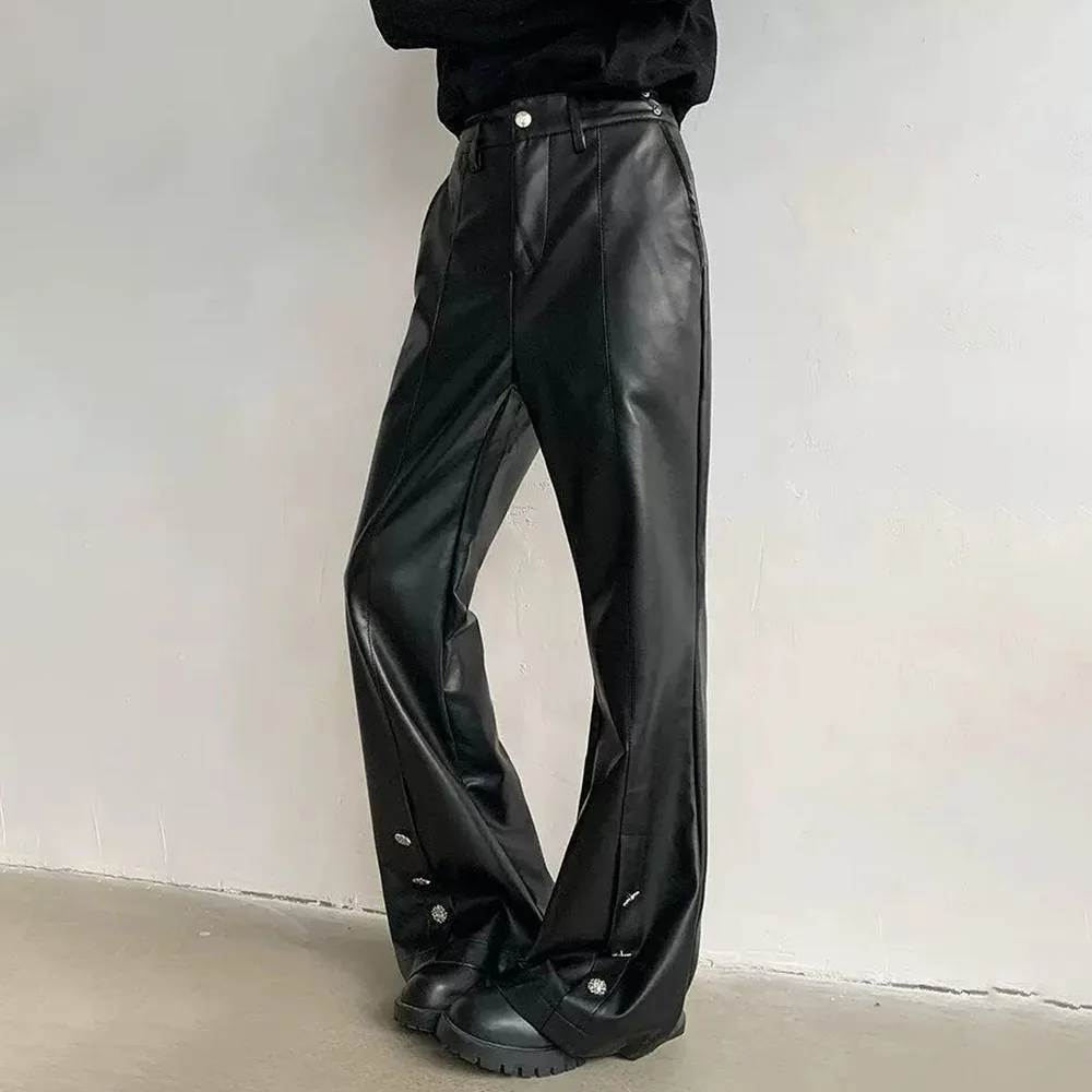 Summer Men's Solid Color Pu Leather Pants Y2k Metal Rivets Harajuku Retro Trend Fashion High Street Niche Slim Men's Bottoms
Summer Men's Solid Color Pu Leather Pants Y2k Metal Rivets Harajuku Retro Trend Fashion High Street Niche Slim Men's Bottoms