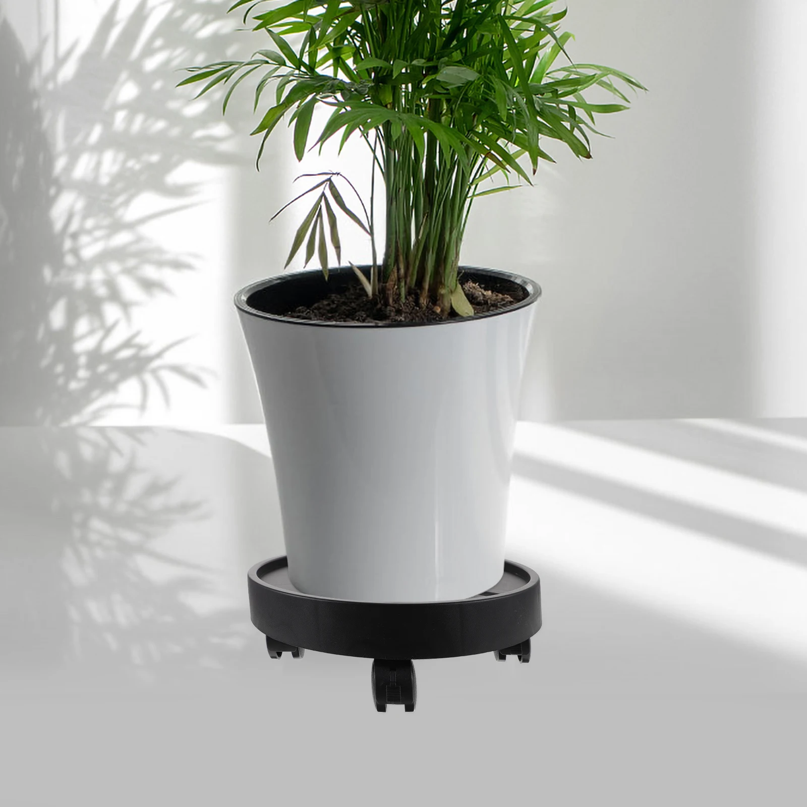 Automatic Water Absorbing Flower Pot Base 4 Wheels Black 28cm Planter Tray Movable Holder Gardening Bonsai Round 
Automatic Water Absorbing Flower Pot Base 4 Wheels Black 28cm Planter Tray Movable Holder Gardening Bonsai Round