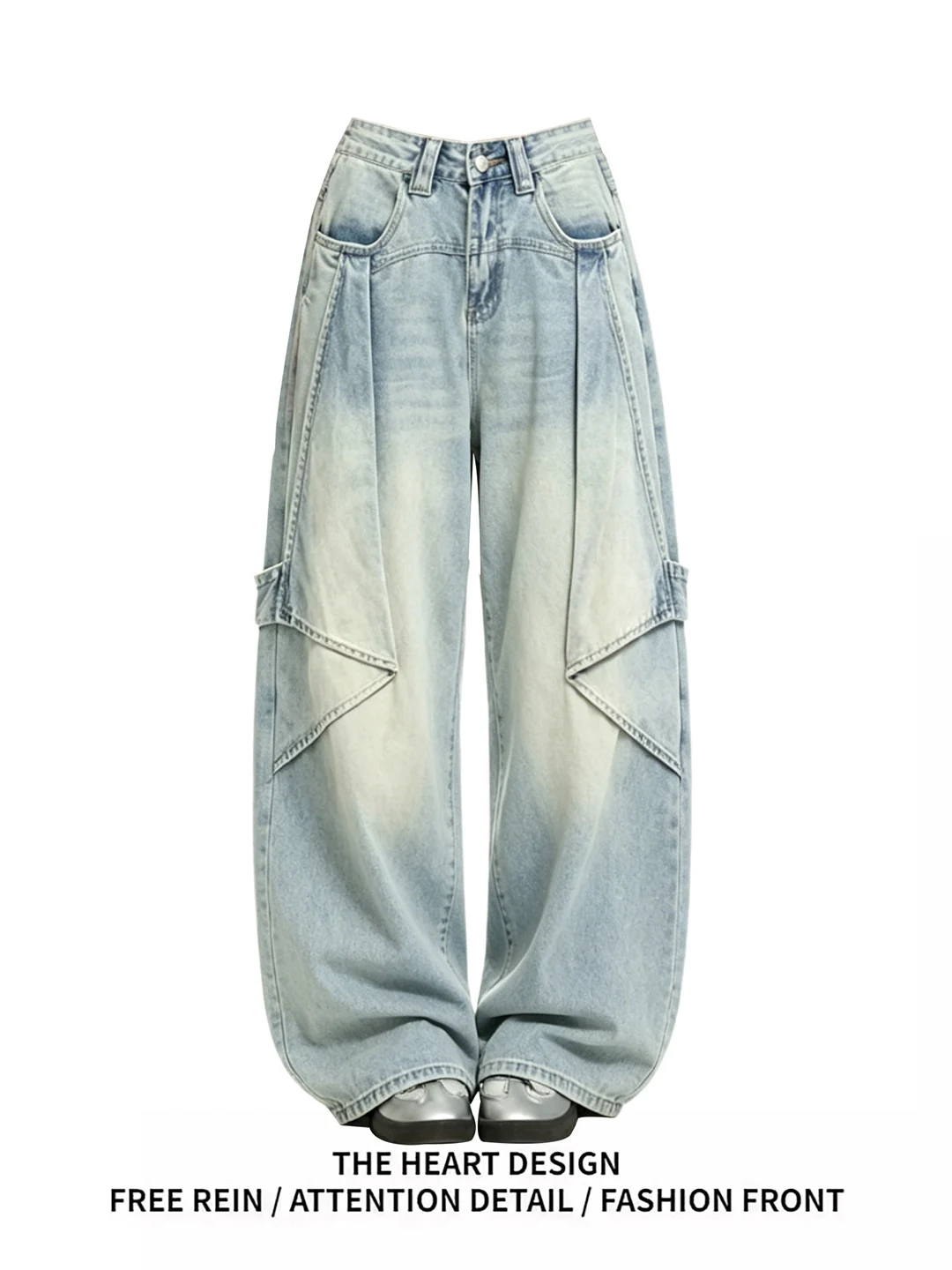 Retro American Splice Gradient Dyeing Straight Leg High Waist Wide Leg Jeans Women's Summer New Style Casual Wear Resistant
Retro American Splice Gradient Dyeing Straight Leg High Waist Wide Leg Jeans Women's Summer New Style Casual Wear Resistant