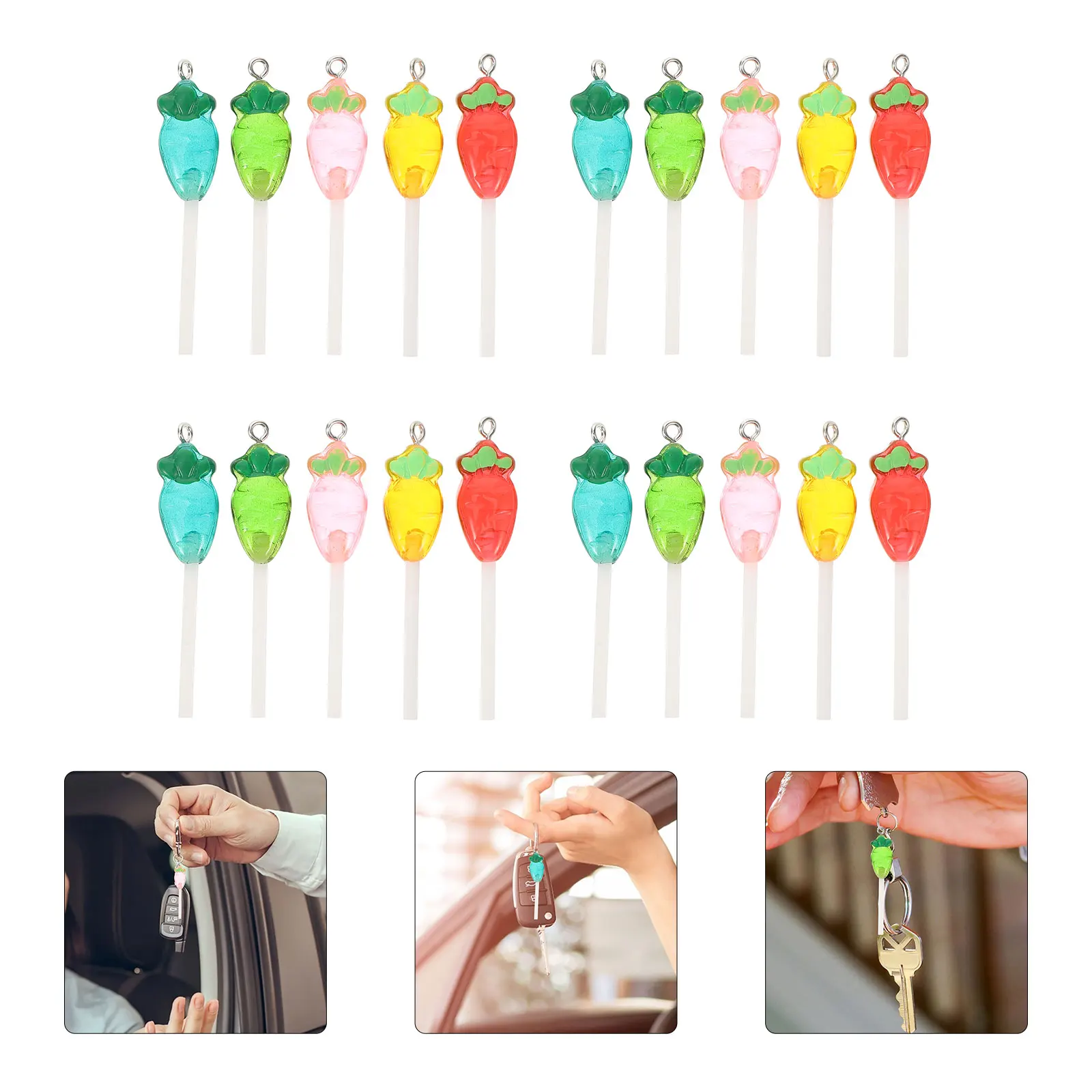 20 Pcs Jewelry Accessories Simulation Food Play Keychain Carrots Resin Bracelet Making Supplies
20 Pcs Jewelry Accessories Simulation Food Play Keychain Carrots Resin Bracelet Making Supplies