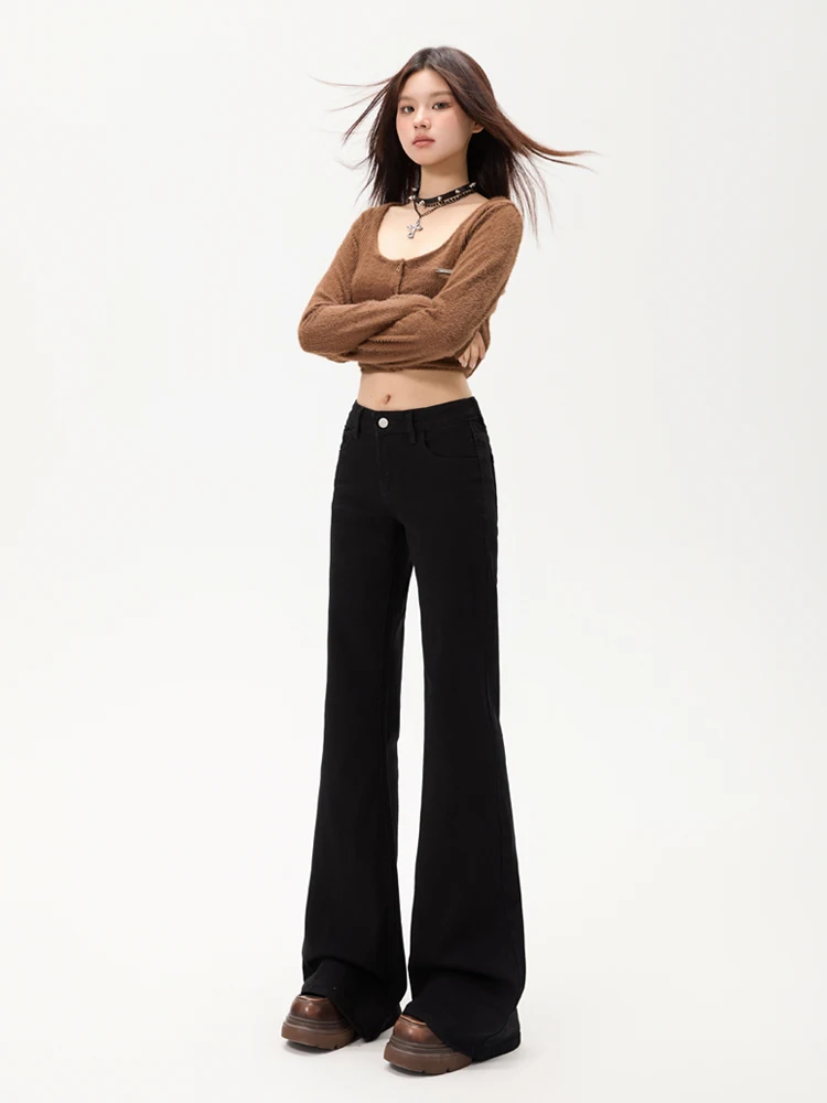 American High Street Low Waist Flared Jeans Women's New 2025 Loose Slim Wide Leg Floor Length Pants Cotton Stretch Denim
American High Street Low Waist Flared Jeans Women's New 2025 Loose Slim Wide Leg Floor Length Pants Cotton Stretch Denim