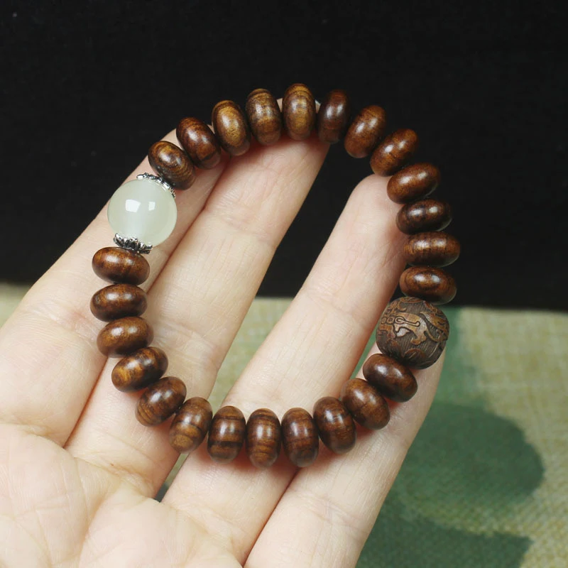 Black rosewood abacus bead 10mm, sandalwood Pixiu Buddhist prayer beads bracelet
Black rosewood abacus bead 10mm, sandalwood Pixiu Buddhist prayer beads bracelet