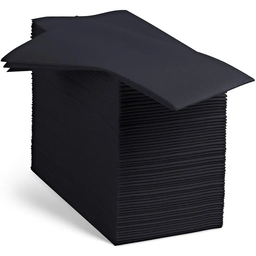 Черные бумажные салфетки с эффектом льна, декоративные, похожие на тканевые, мягкие и впитывающие. Для кухни, вечеринок, свадеб, ванной комнаты
Черные бумажные салфетки с эффектом льна, декоративные, похожие на тканевые, мягкие и впитывающие. Для кухни, вечеринок, свадеб, ванной комнаты