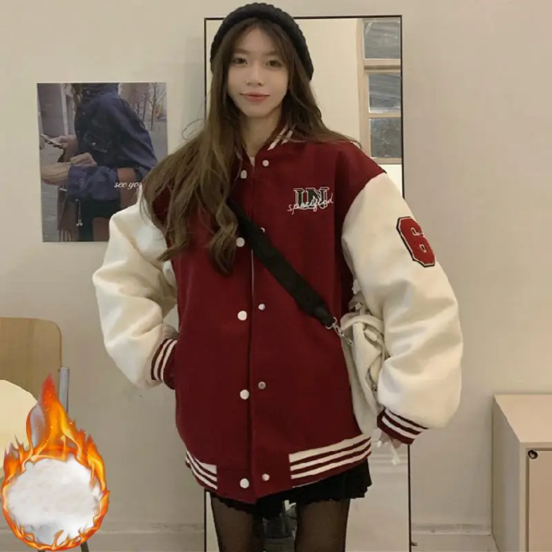 Winter Single Breasted Women Fleece Coats Vintage Thicken Long Sleeve Oversized Sweatshirt Casual Large Baseball Cardigan Jacket
Winter Single Breasted Women Fleece Coats Vintage Thicken Long Sleeve Oversized Sweatshirt Casual Large Baseball Cardigan Jacket
