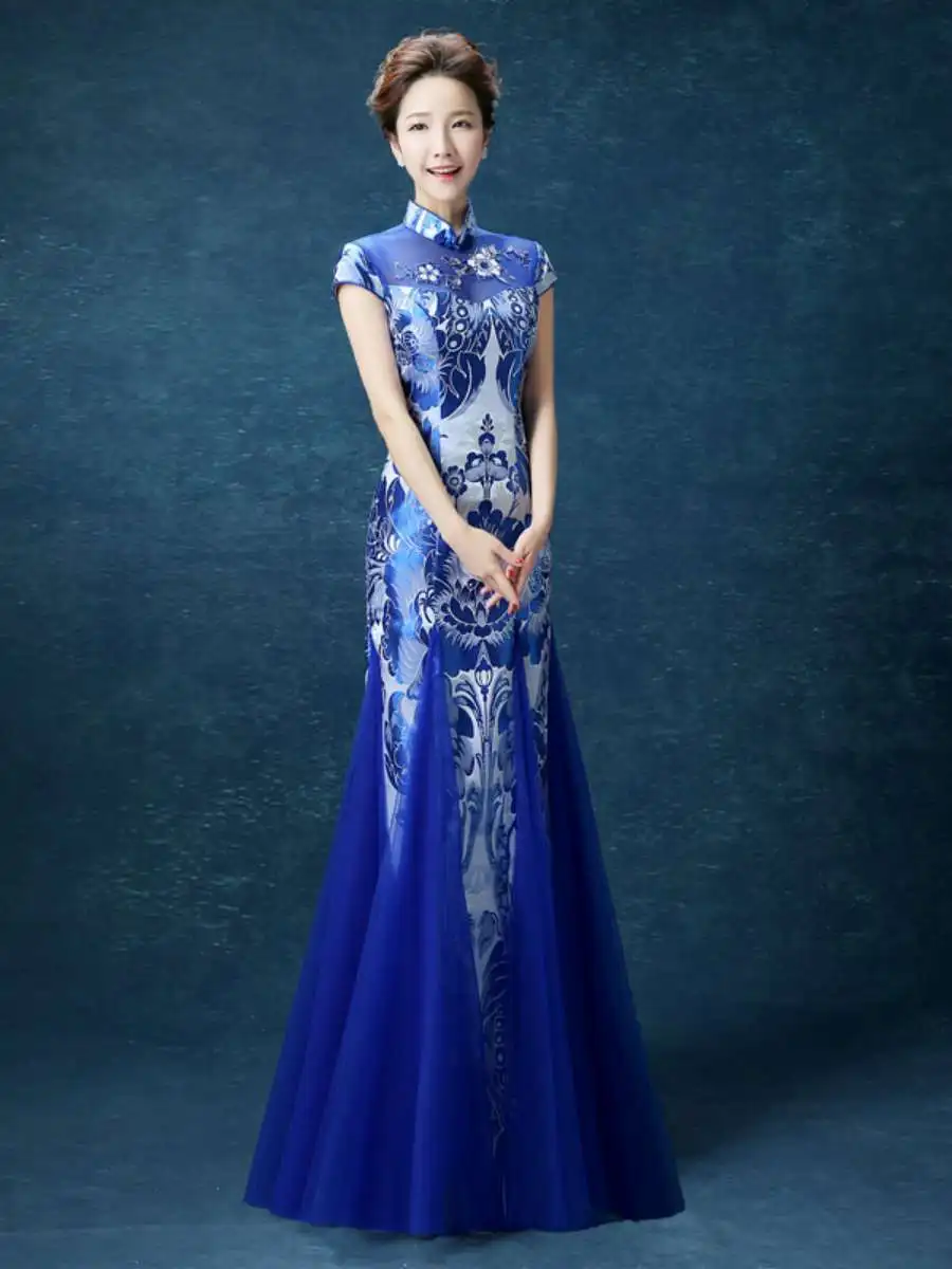 Long Slimming Qinghua Porcelain Dr Women's New 2023 Host Evening Gown Performance Improved Dr
Long Slimming Qinghua Porcelain Dr Women's New 2023 Host Evening Gown Performance Improved Dr