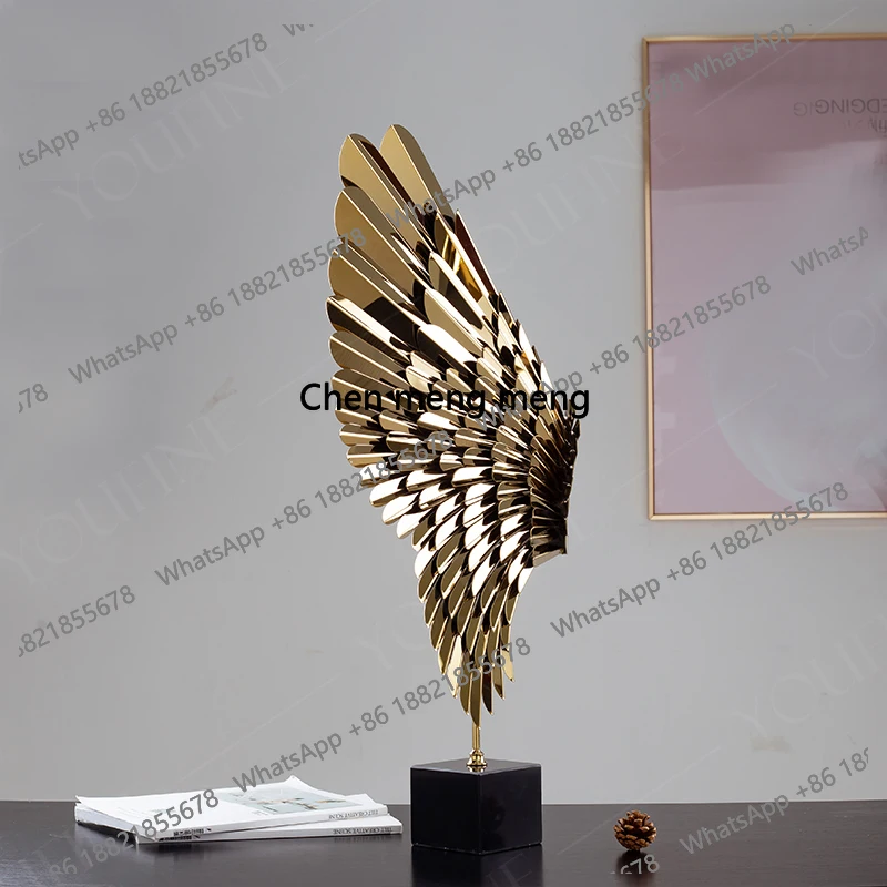Angel Wings Metal Sculpture Angel Feather Statue Golden Modern Art Wing Sculptures Home Hotel Lobby Club Decor Luxury Present
Angel Wings Metal Sculpture Angel Feather Statue Golden Modern Art Wing Sculptures Home Hotel Lobby Club Decor Luxury Present