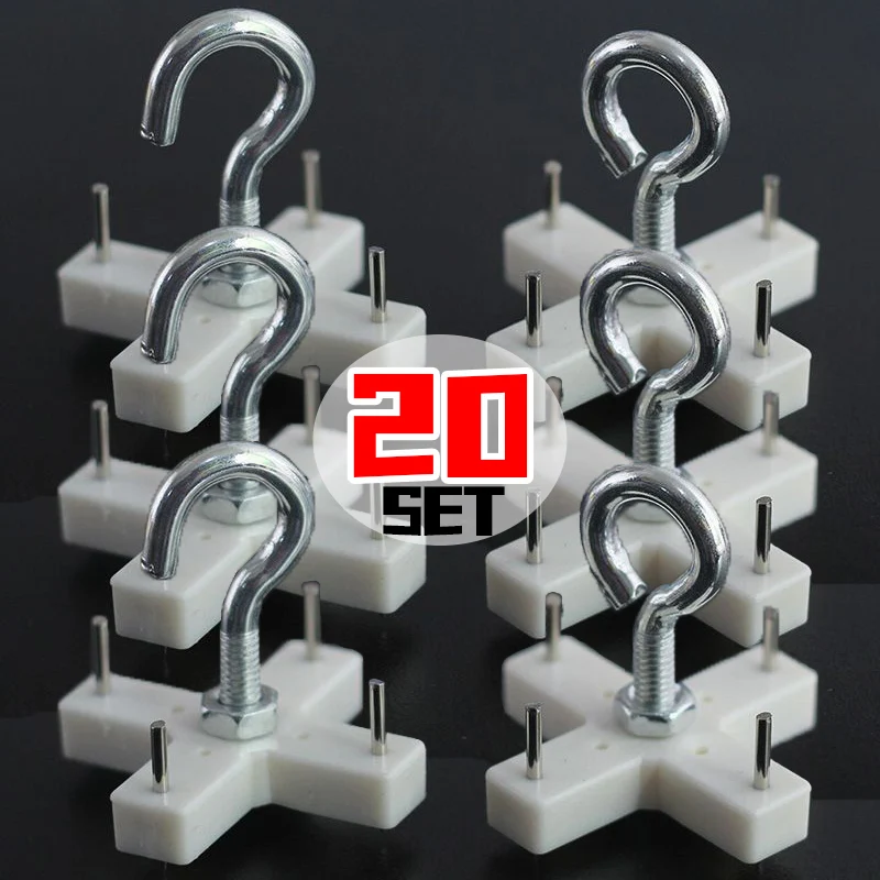 Open/Closed Type Hook Metal Ceiling Sheep Eye Screw Hook Mounted Inverted Hanging Mosquito Net Curtain Home Storage Organization
Open/Closed Type Hook Metal Ceiling Sheep Eye Screw Hook Mounted Inverted Hanging Mosquito Net Curtain Home Storage Organization