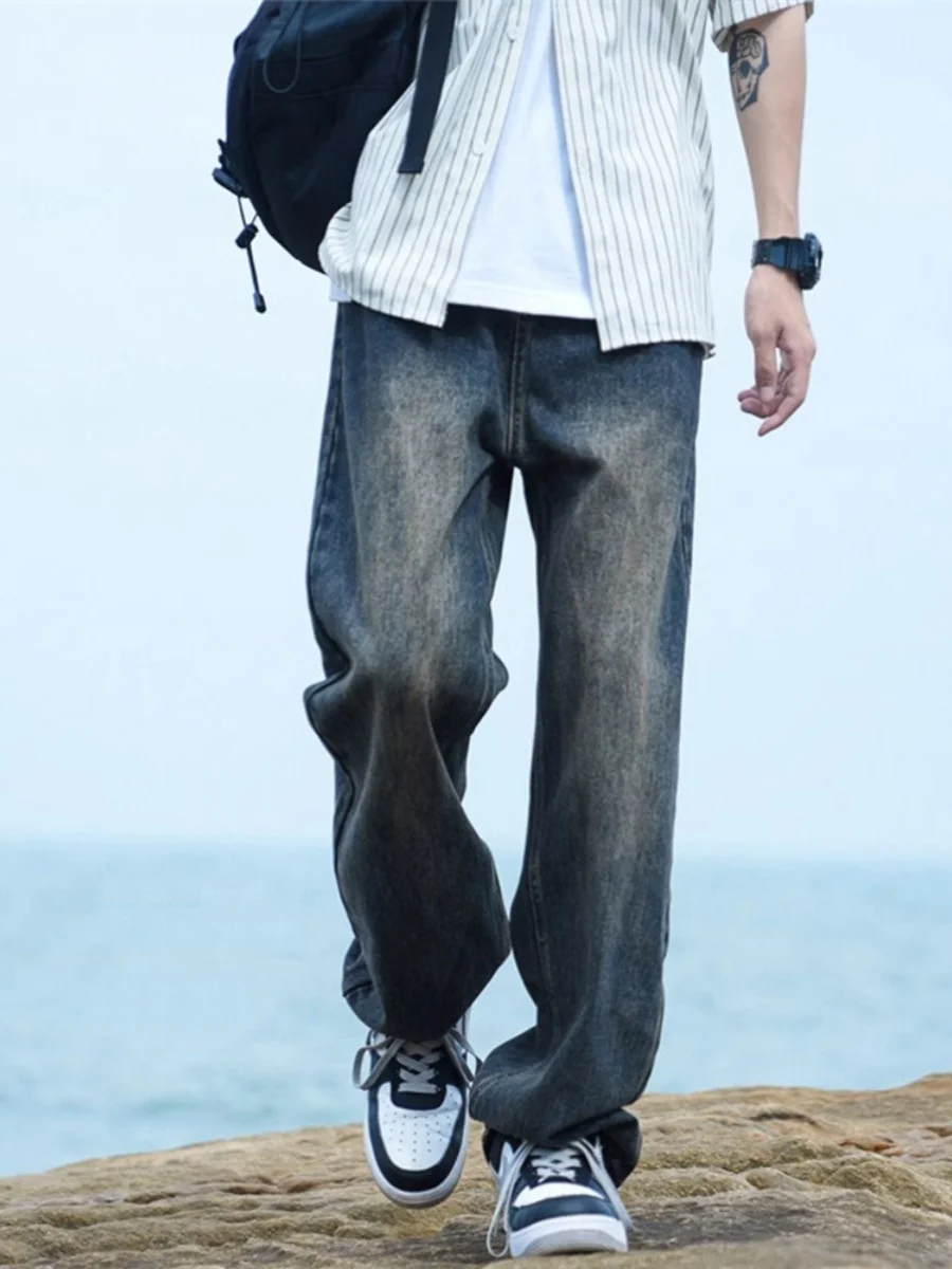 Мужские джинсы Aymelon в американском ретро-стиле, осенне-зимние, утепленные, широкие брюки свободного кроя, прямые, повседневные
Мужские джинсы Aymelon в американском ретро-стиле, осенне-зимние, утепленные, широкие брюки свободного кроя, прямые, повседневные