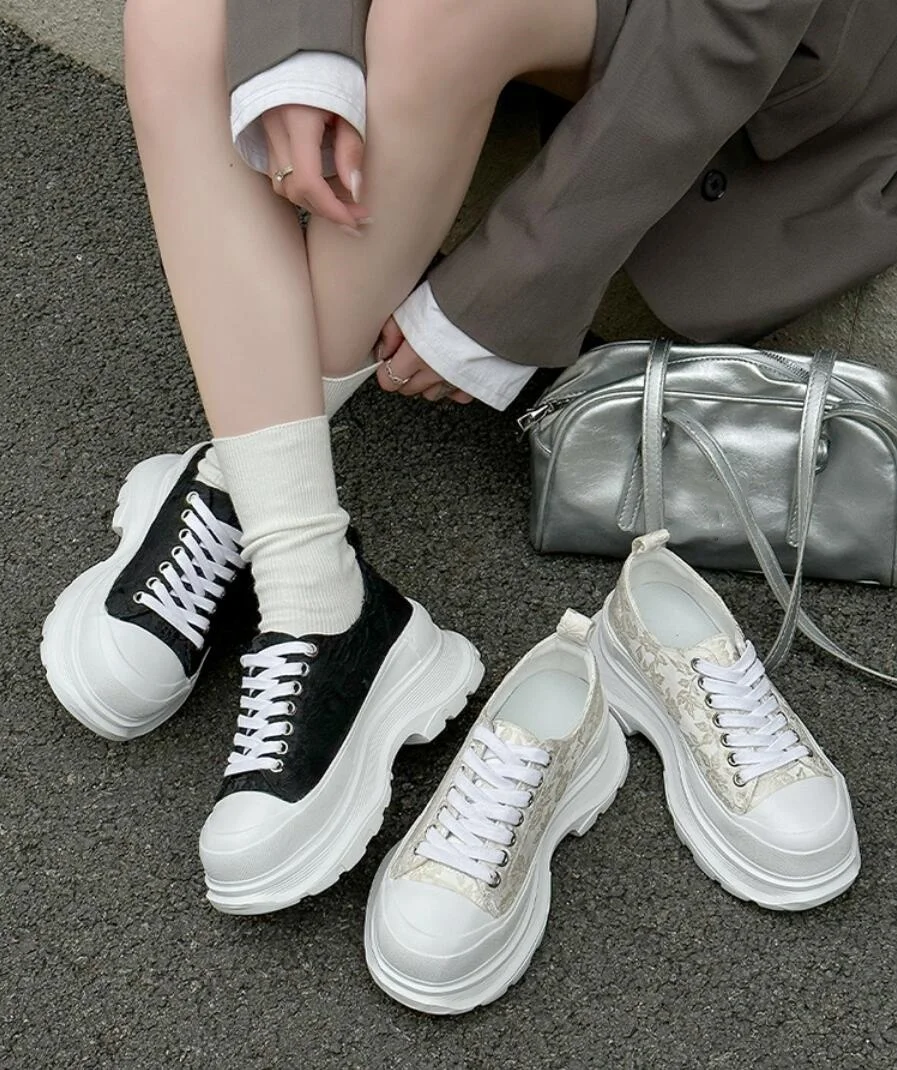 Women's 5.5cm Platform Canvas black Sneakers Casual Fashion Summer Autumn Shoes
Women's 5.5cm Platform Canvas black Sneakers Casual Fashion Summer Autumn Shoes