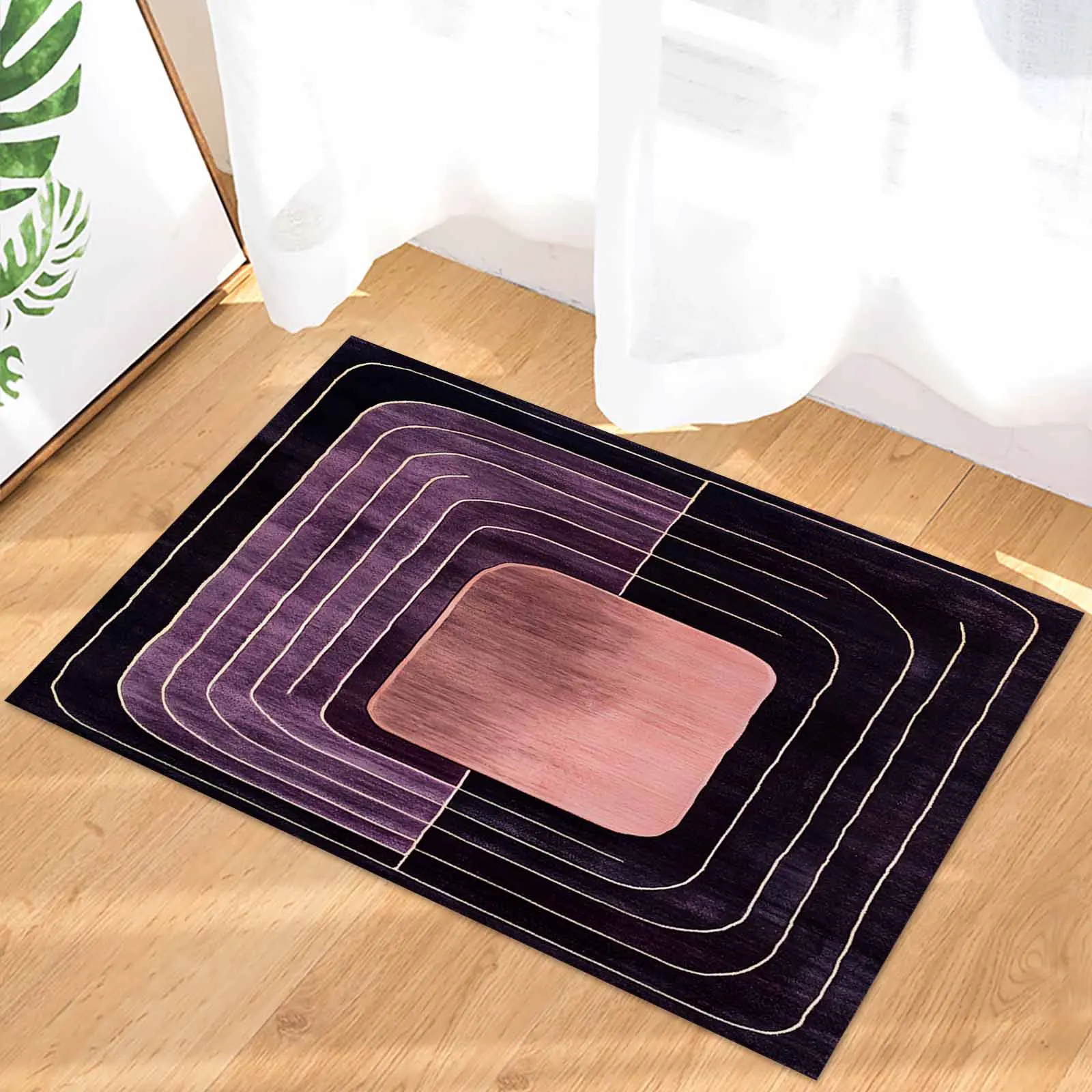 Entrance Floor Door Mat Impressionist Black Purple Line Welcome Non-slip Doormat Kitchen Decor Rug Carpet
Entrance Floor Door Mat Impressionist Black Purple Line Welcome Non-slip Doormat Kitchen Decor Rug Carpet