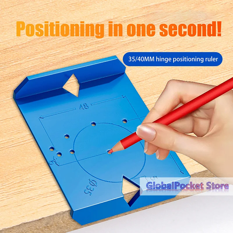 2Pcs Hinge Drilling Locator Cabinet Door Hinge Punching Positioning Ruler Template Woodworking Hinge Installation Auxiliary Tool
2Pcs Hinge Drilling Locator Cabinet Door Hinge Punching Positioning Ruler Template Woodworking Hinge Installation Auxiliary Tool