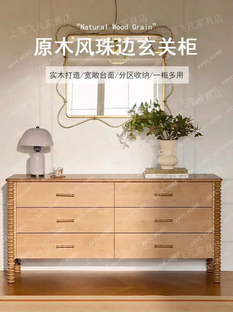 SSM02 Log wind solid wood porch six bucket locker multi-functional storage cabinet living room dining side cabinet
SSM02 Log wind solid wood porch six bucket locker multi-functional storage cabinet living room dining side cabinet