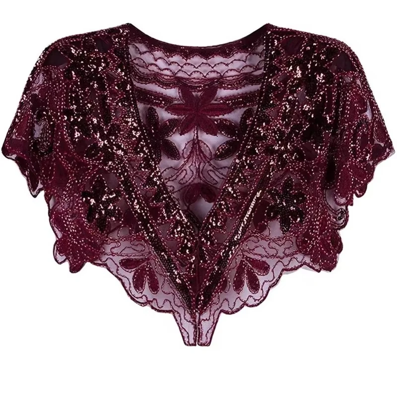 Women's 1920s Shawl Beaded Evening Wraps Flapper Bolero
Women's 1920s Shawl Beaded Evening Wraps Flapper Bolero