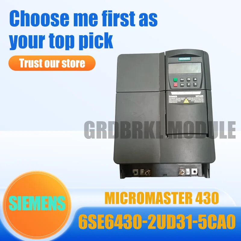 New Original SIEMENS MICROMASTER 430 6SE6430-2UD31-5CA0 15 kW Frequency Converter
New Original SIEMENS MICROMASTER 430 6SE6430-2UD31-5CA0 15 kW Frequency Converter