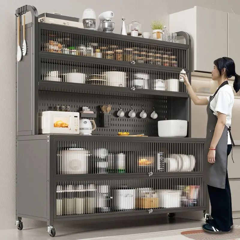 Floor-to-ceiling multi-layer microwave oven Appliances Multifunctional storage Cabinets Thickened steel kitchen shelves
Floor-to-ceiling multi-layer microwave oven Appliances Multifunctional storage Cabinets Thickened steel kitchen shelves
