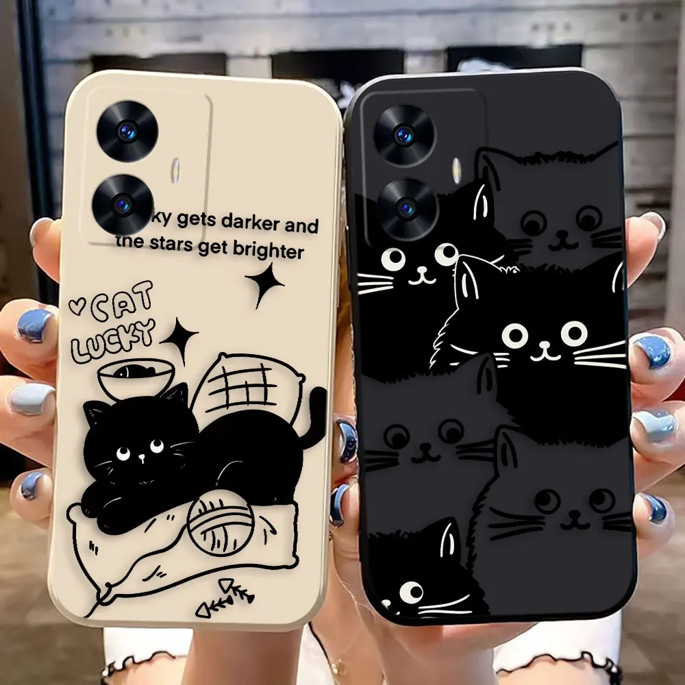 Cute Lovely Little Black Cat Cover Phone Case For OPPO Realme C12 C20 C21Y C30 C55 C55 C63 20 XT GT NEO 2 NARZO 50 30 Case Shell
Cute Lovely Little Black Cat Cover Phone Case For OPPO Realme C12 C20 C21Y C30 C55 C55 C63 20 XT GT NEO 2 NARZO 50 30 Case Shell