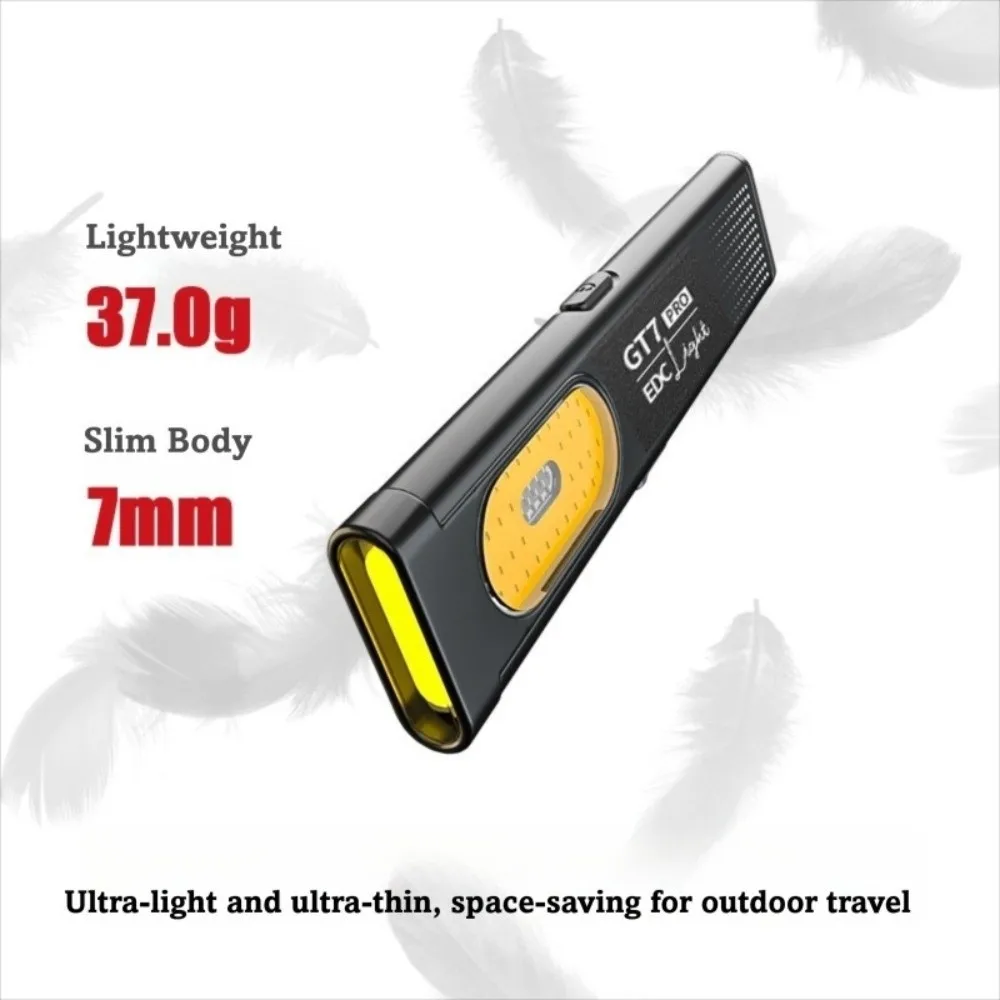 USB Rechargeable Keychain Flashlight Magnetic Base 470Lm Output Mini Torch Light High Brightness Portable Flashlight