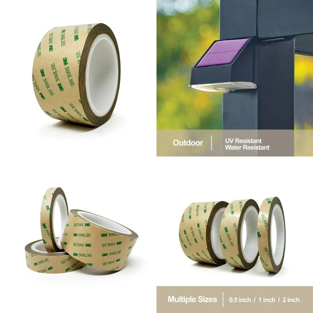 3M 300LSE Double Sided Tape, Heavy Duty Clear Adhesive, 2 in x 36 ft, Heat Resistant, Waterproof, for Picture Hanging, LED Strip
3M 300LSE Double Sided Tape, Heavy Duty Clear Adhesive, 2 in x 36 ft, Heat Resistant, Waterproof, for Picture Hanging, LED Strip