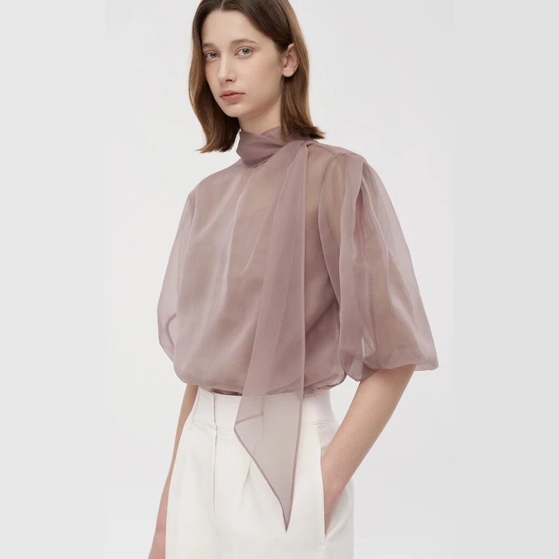 Elegant Atmosphere Sensation Loose round Shoulder mid Sleeve Mesh Design Gown with Sash Women's Fashion Spring 2026 Polyester...
Elegant Atmosphere Sensation Loose round Shoulder mid Sleeve Mesh Design Gown with Sash Women's Fashion Spring 2026 Polyester...