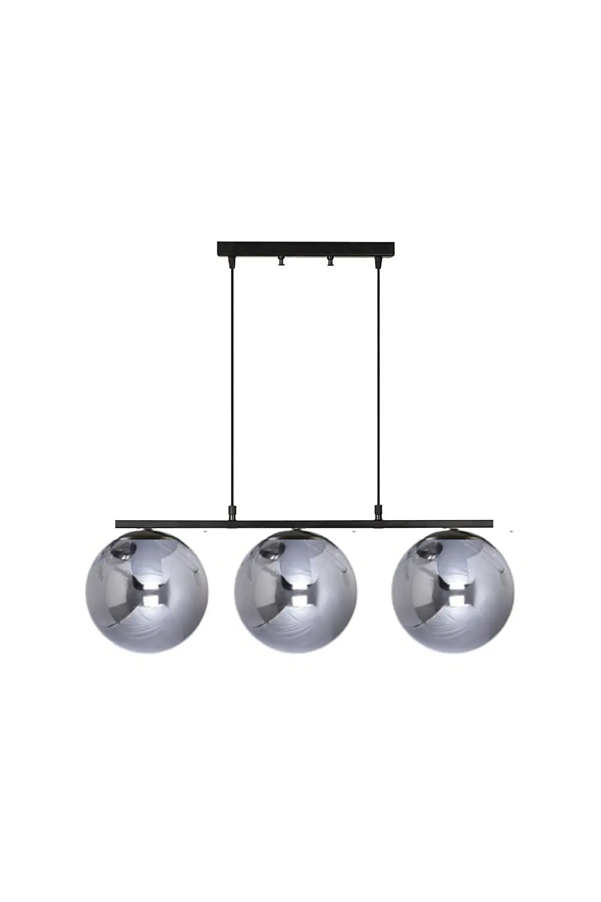 DOLBOVI Sezar black colored smoked Globe glass Modern design dining table top-living room 3 chandelier
DOLBOVI Sezar black colored smoked Globe glass Modern design dining table top-living room 3 chandelier