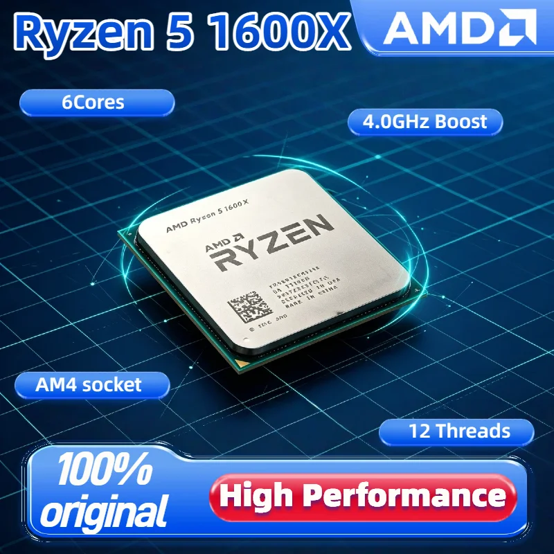 6 Core 12 Thread AMD Ryzen 5 1600X 3.6GHz 95W L3 16M Socket AM4 R5 1600X Desktop Gaming Processor Pro Max 4K
6 Core 12 Thread AMD Ryzen 5 1600X 3.6GHz 95W L3 16M Socket AM4 R5 1600X Desktop Gaming Processor Pro Max 4K