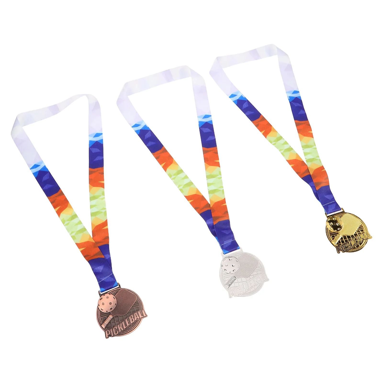 3Pcs Pickleball Award Medals Metal Neck Ribbons Prizes for Tournaments Competitions Sports Events Party Medals for Prizes
3Pcs Pickleball Award Medals Metal Neck Ribbons Prizes for Tournaments Competitions Sports Events Party Medals for Prizes