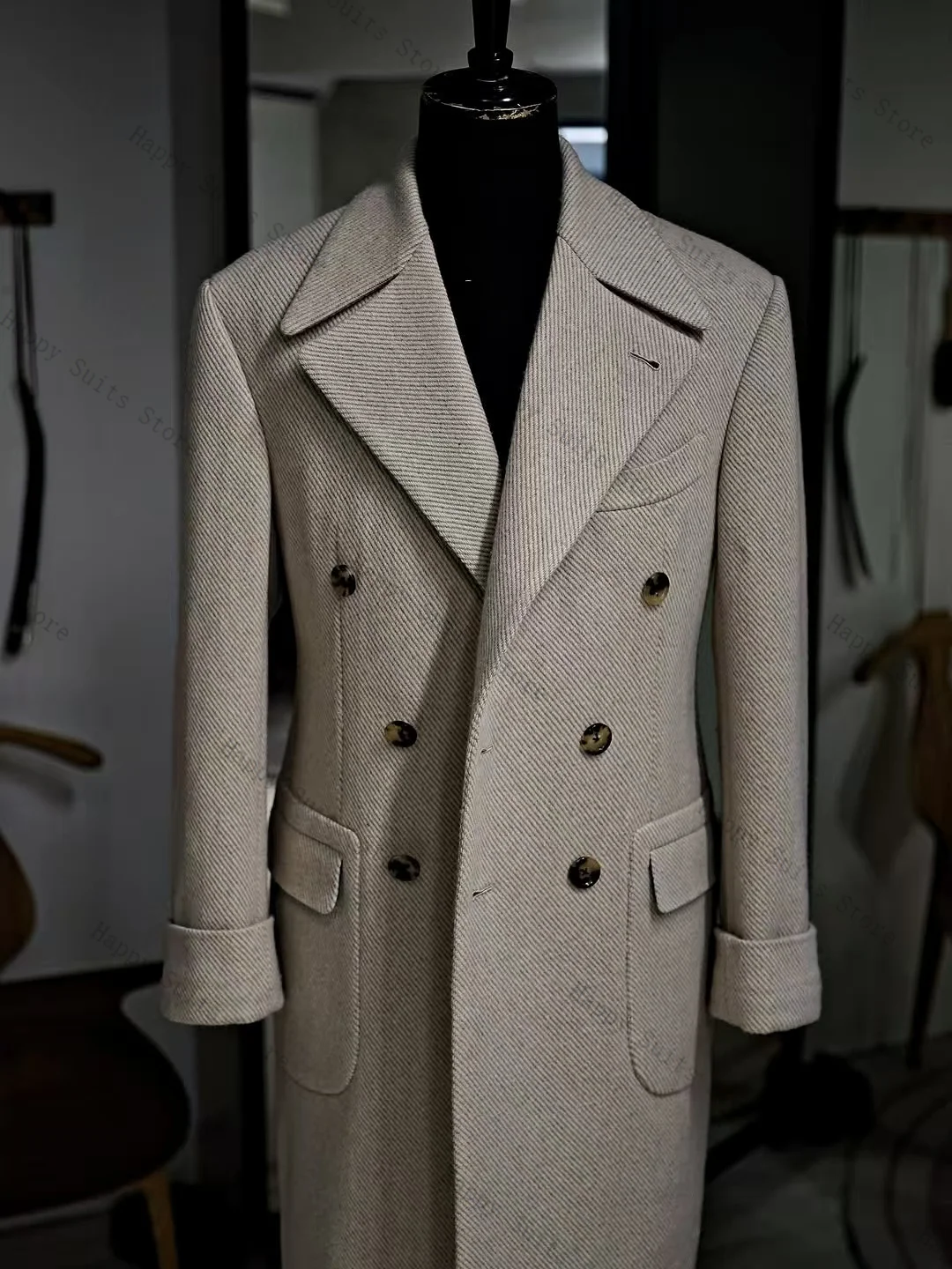 Cashmere Men Suit 1Pcs Long Blazer Woolen Winter Formal Office King Coat Warm Groom Wedding Tuxedo Customized Jacket
Cashmere Men Suit 1Pcs Long Blazer Woolen Winter Formal Office King Coat Warm Groom Wedding Tuxedo Customized Jacket