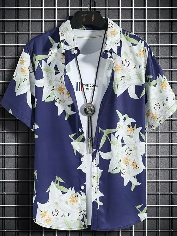Printed Open Collar Flip Mens Shirt Fashion Urban Standard Fit Polyester Short Sleeve Youth Casual Shirt Button Placket Short...
Printed Open Collar Flip Mens Shirt Fashion Urban Standard Fit Polyester Short Sleeve Youth Casual Shirt Button Placket Short...
