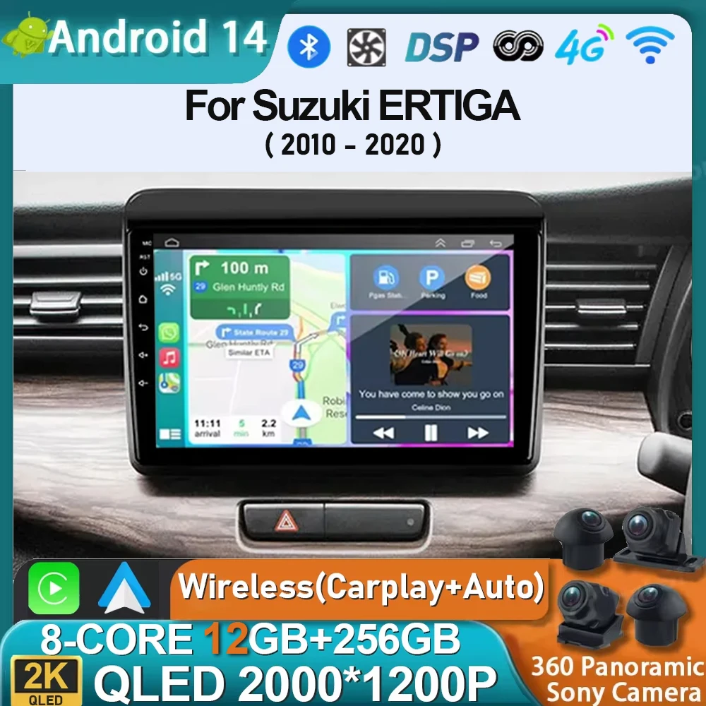 Android 14 Carplay Auto Car Radio For Suzuki ERTIGA 2010-2018 2019 2020 Multimedia Video Player 2Din GPS Navigation Stereo Audio
Android 14 Carplay Auto Car Radio For Suzuki ERTIGA 2010-2018 2019 2020 Multimedia Video Player 2Din GPS Navigation Stereo Audio