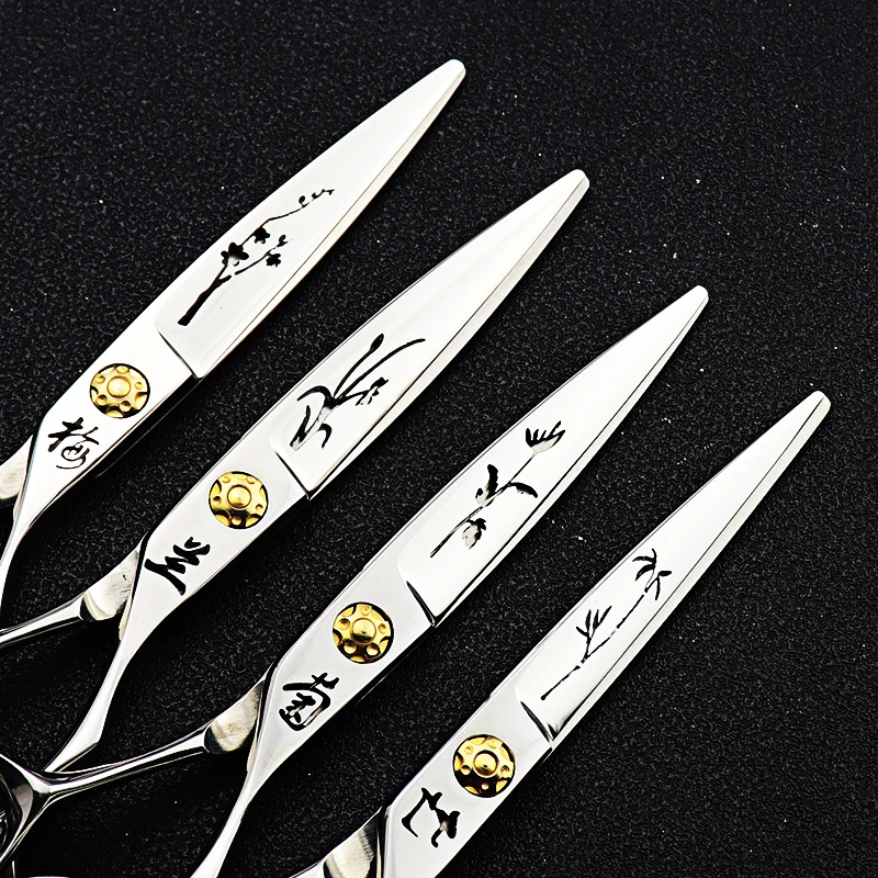 6 inch genuine 440C hairdressing scissors, flat cut hair scissors, thin tooth hair cutter, hair salon specific hair shears set
6 inch genuine 440C hairdressing scissors, flat cut hair scissors, thin tooth hair cutter, hair salon specific hair shears set