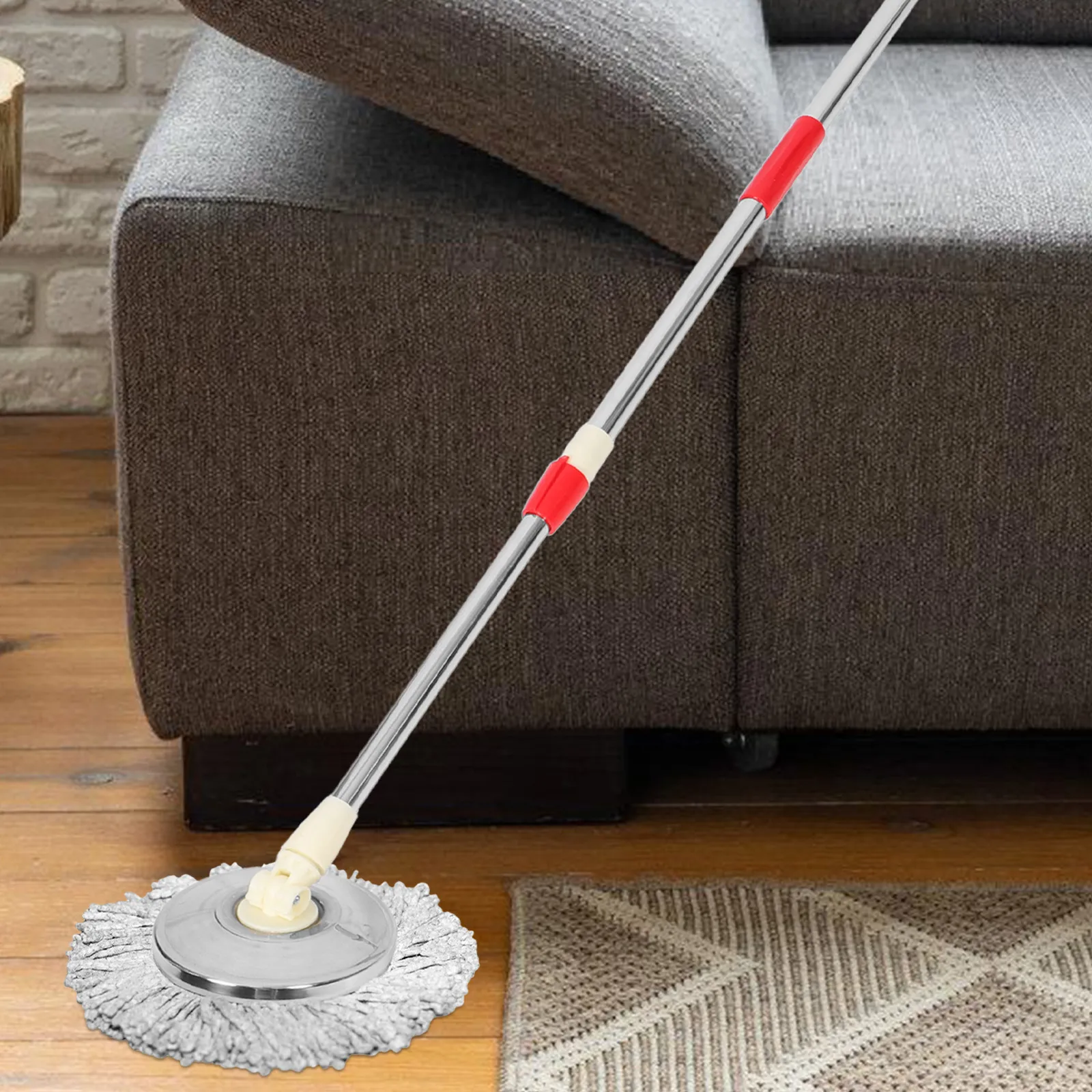 Набор из 1 шт.: Усиленная съемная сменная ручка для вращающейся швабры с регулируемой высотой, для пола из твердых пород дерева и плитки
Набор из 1 шт.: Усиленная съемная сменная ручка для вращающейся швабры с регулируемой высотой, для пола из твердых пород дерева и плитки