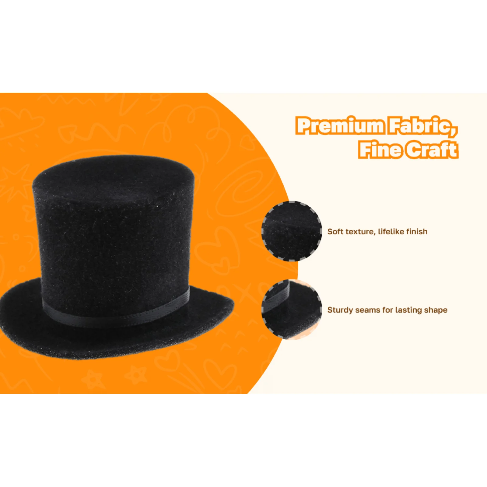 1/6 Scale Black Top Hat Fabric Accessory Dress Up Clothing for 12 Inch Action Figure Body Party Outfit
1/6 Scale Black Top Hat Fabric Accessory Dress Up Clothing for 12 Inch Action Figure Body Party Outfit