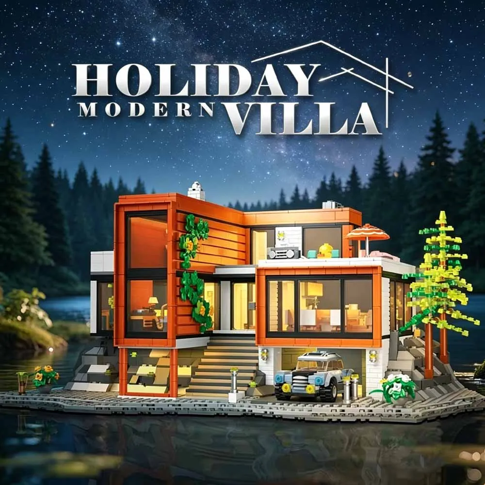 MOC 3060pcs Modern holiday villa House Building Blocks Street View Architecture Modular Model Kit Assembly Toys Halloween Gifts
MOC 3060pcs Modern holiday villa House Building Blocks Street View Architecture Modular Model Kit Assembly Toys Halloween Gifts