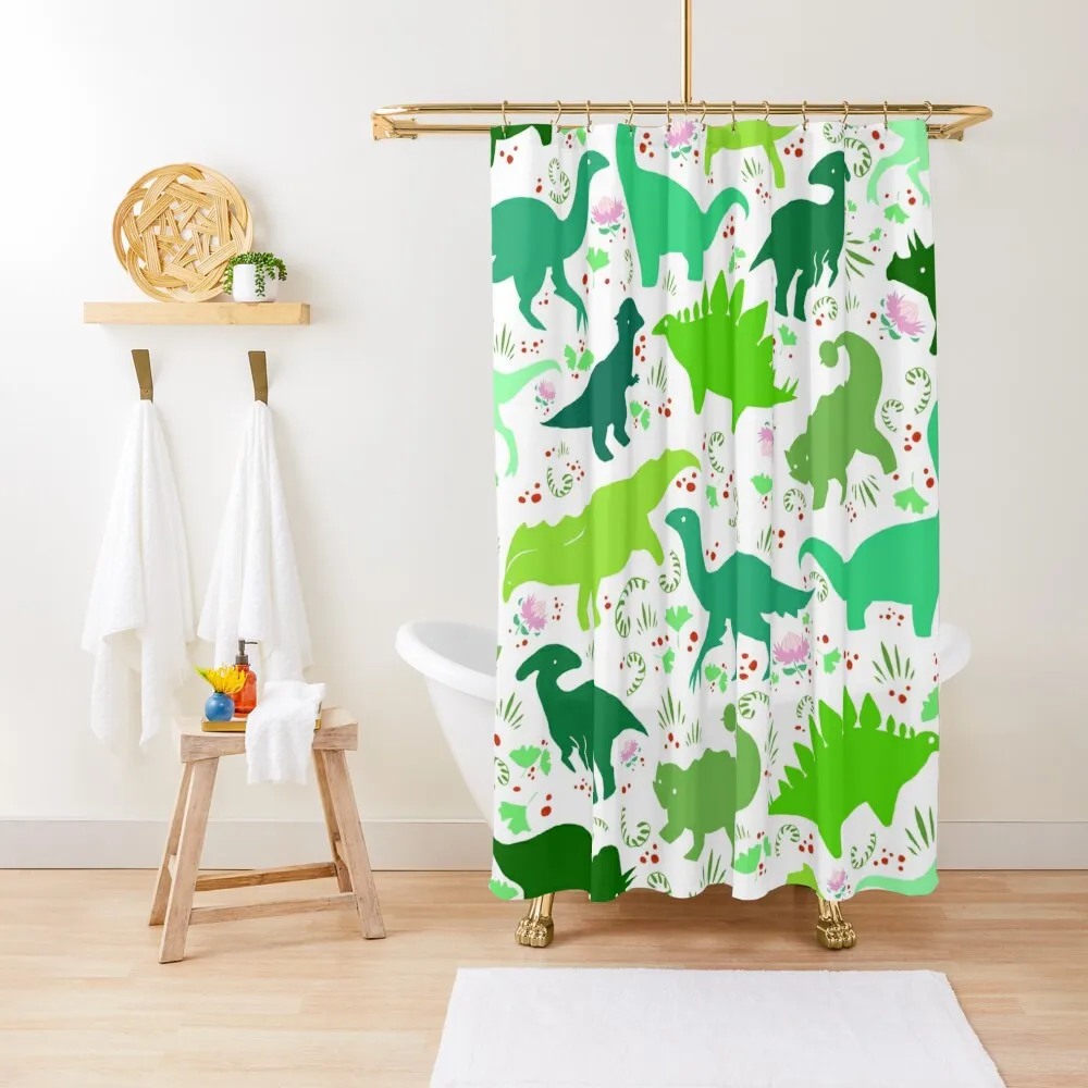 Dinosaur Pattern - Little Herbivores (White) Shower Curtain Shower For Bathrooms Shower Waterproof Curtain
Dinosaur Pattern - Little Herbivores (White) Shower Curtain Shower For Bathrooms Shower Waterproof Curtain